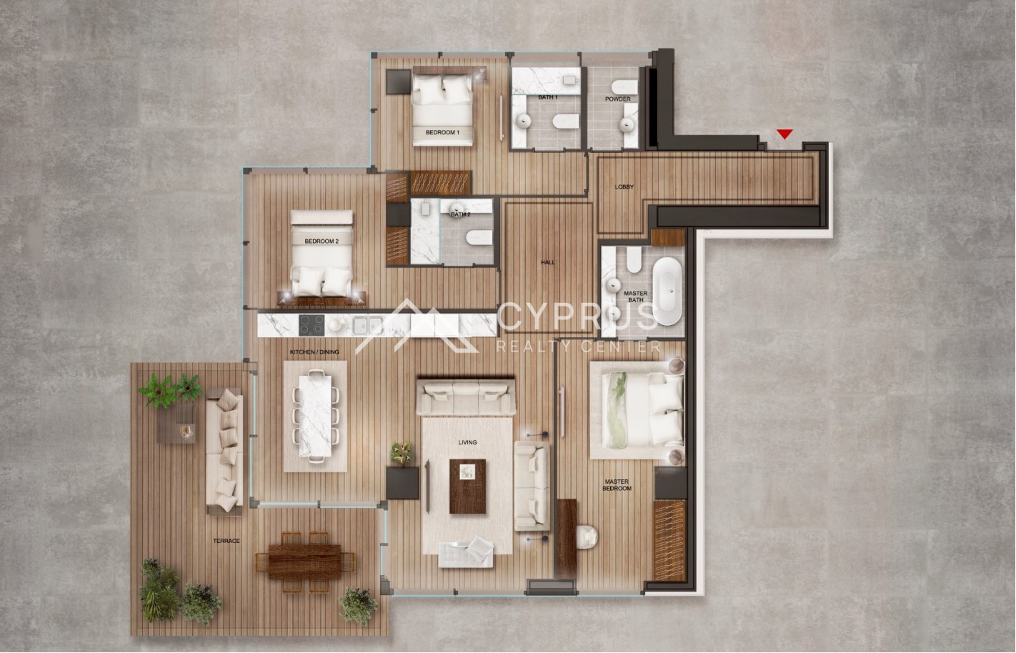 Three bedroom apartments in Limassol, Agios Tychonas - фото 30