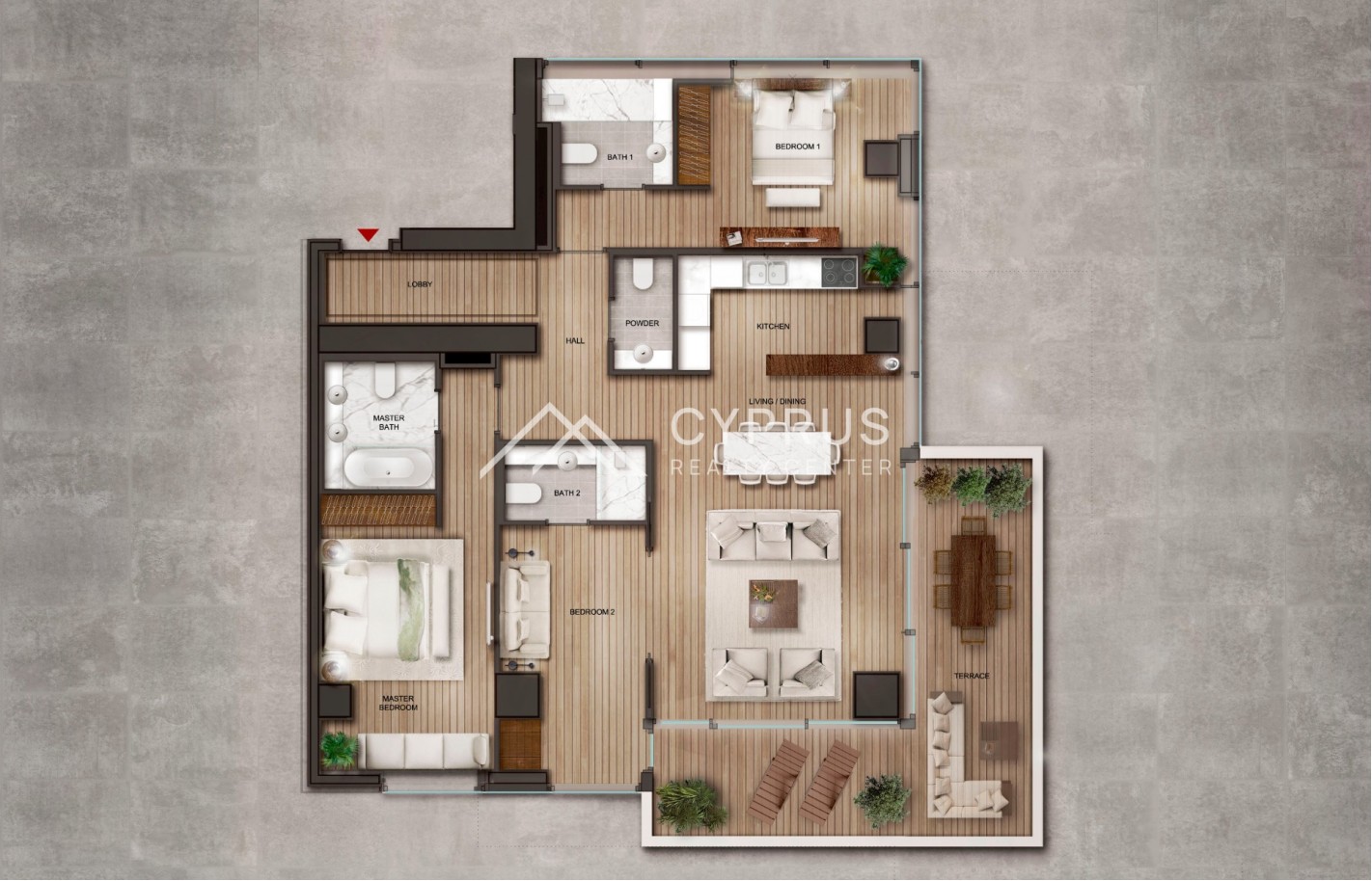 Three bedroom apartments in Limassol, Agios Tychonas - фото 16