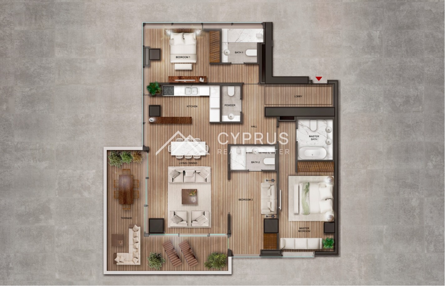 Three bedroom apartments in Limassol, Agios Tychonas - фото 13