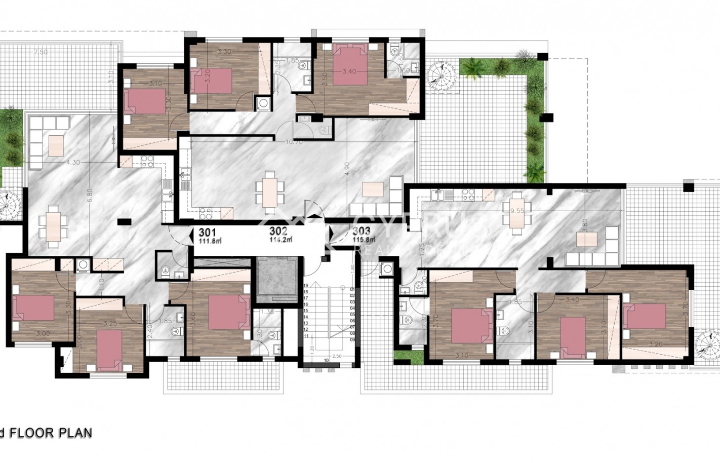 Двуспальные апартаменты в Лимассоле, Panthea - фото 8