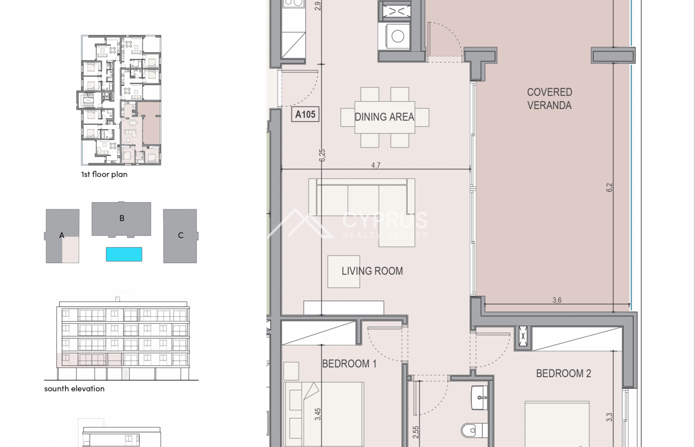 Двуспальные апартаменты в Лимассоле, Zakaki - фото 2