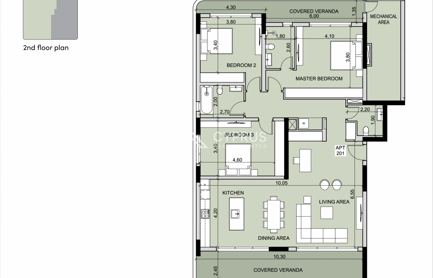 Three bedroom apartment in Limassol, Potamos Germasogeia - фото 6