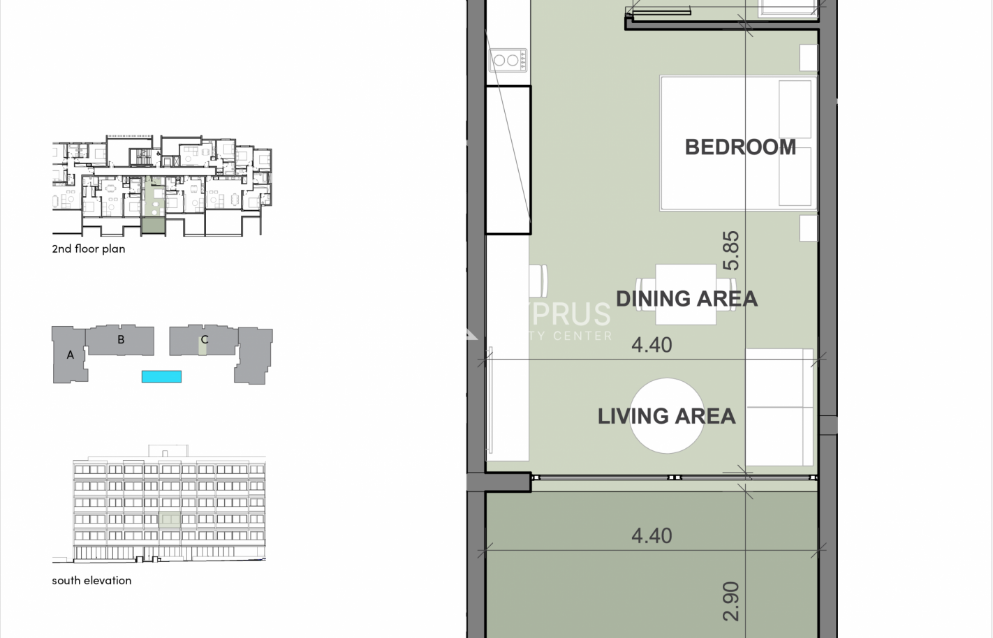 Studio in Limassol, Agios Nicholas - фото 17