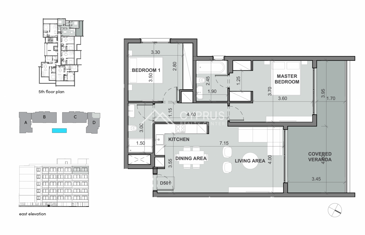 Two bedroom apartment in Limassol, Agios Nicholas - фото 17