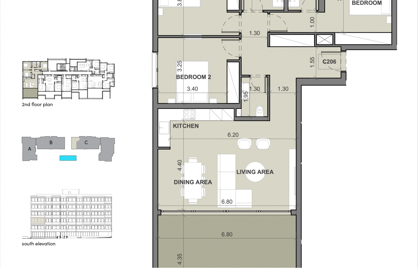 Three bedroom apartment in Limassol, Agios Nicholas - фото 17