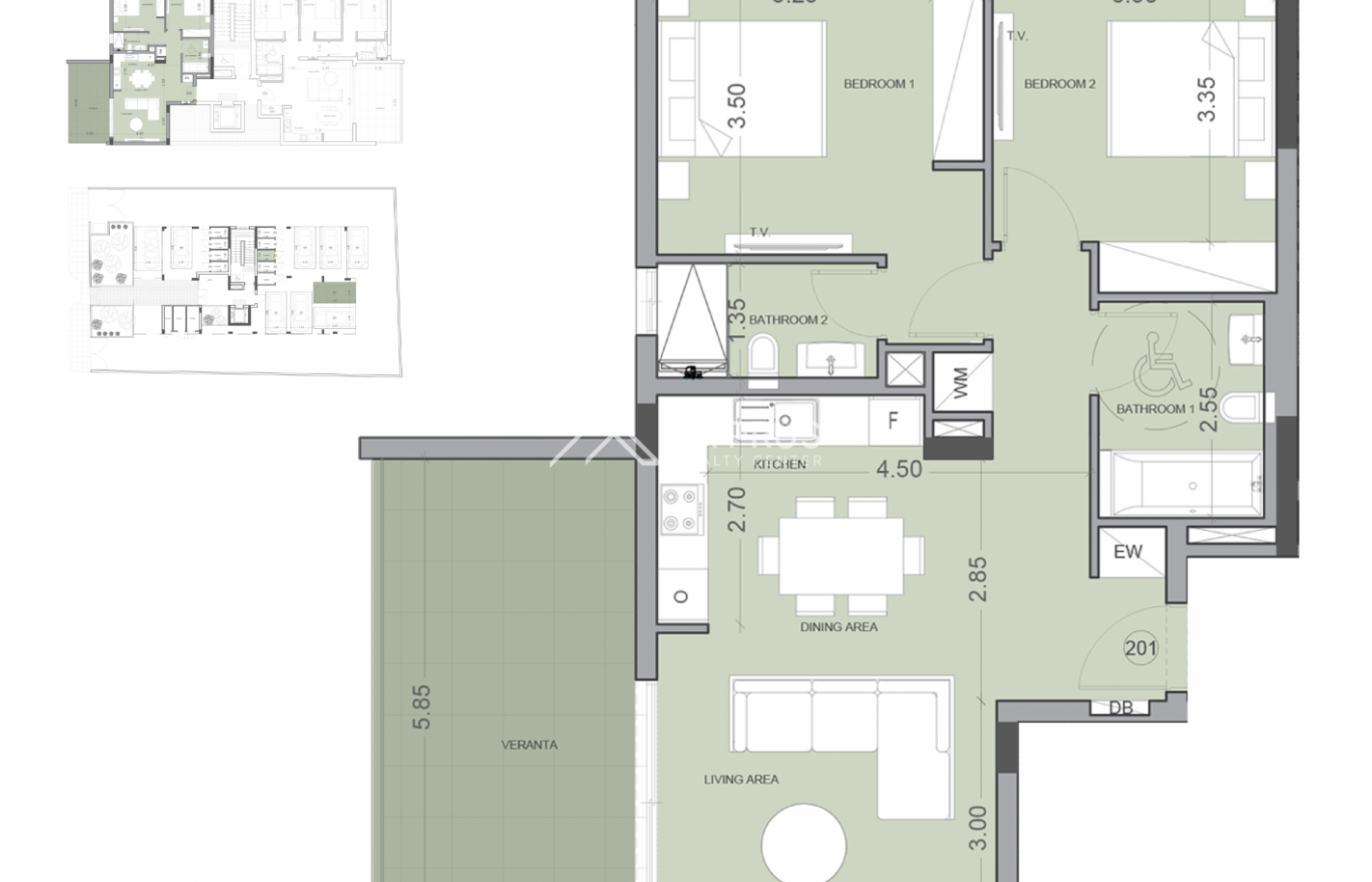 Двуспальные апартаменты в Лимассоле, Potamos Germasogeia - фото 5