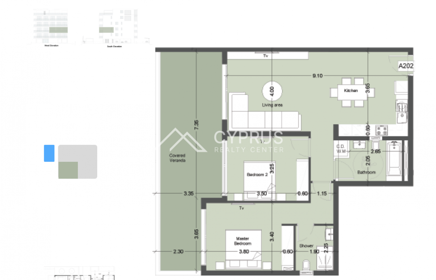 Двуспальные апартаменты в Лимассоле, Potamos Germasogeia - фото 18