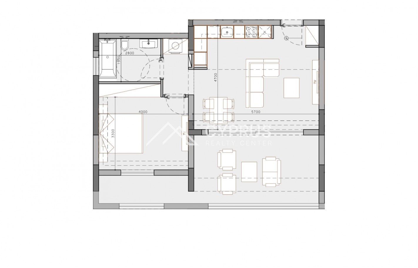 Односпальные апартаменты в Лимассоле, Potamos Germasogeia - фото 8