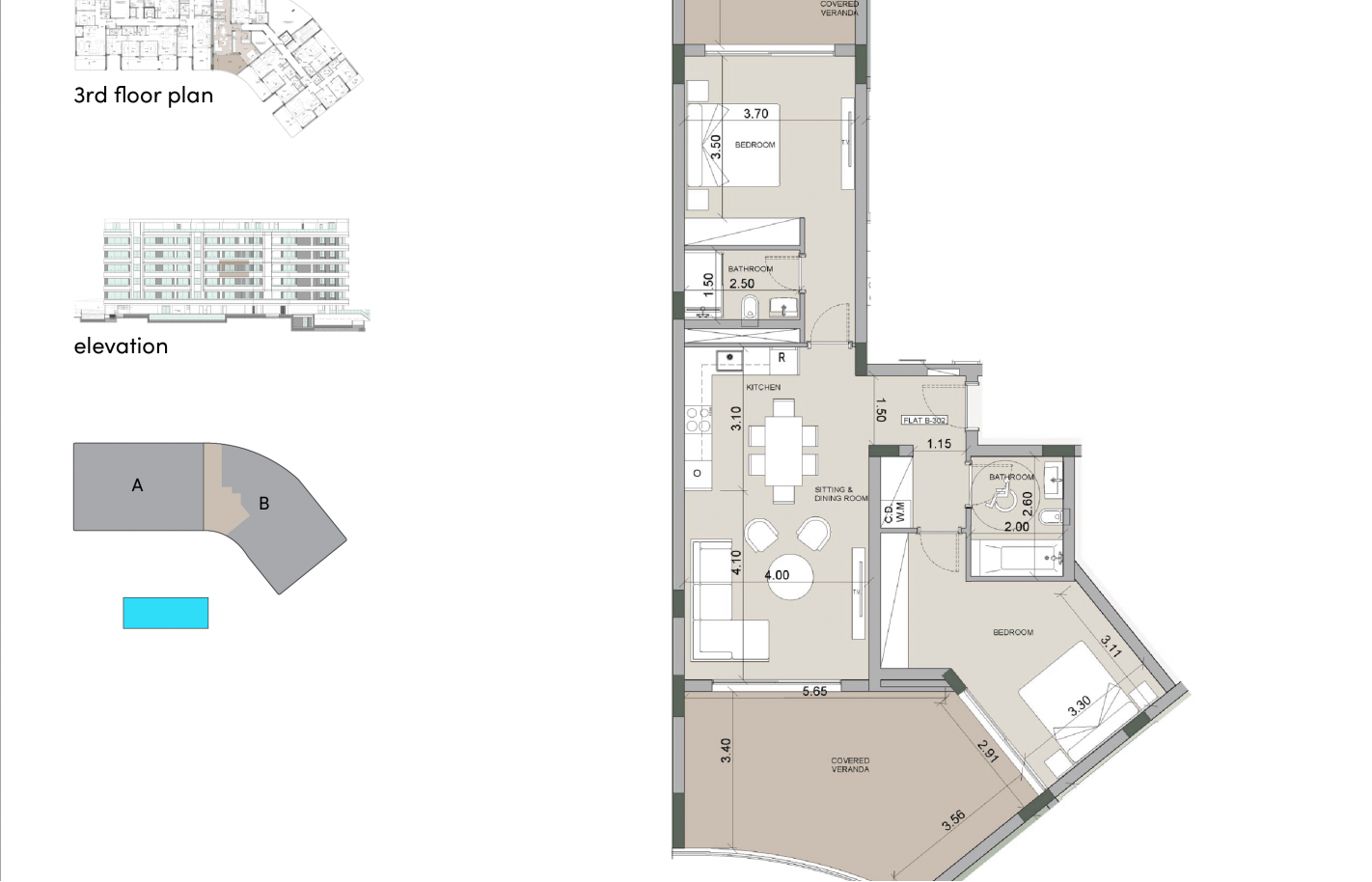 Apartment in Limassol with 2 bedrooms, Agios Tychonas - фото 12