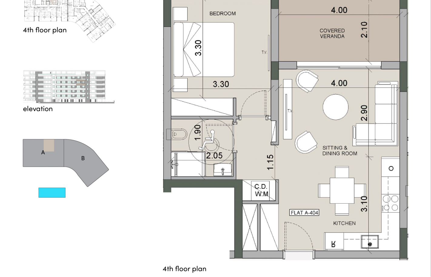 One bedroom apartment in Limassol, Agios Tychonas - фото 12