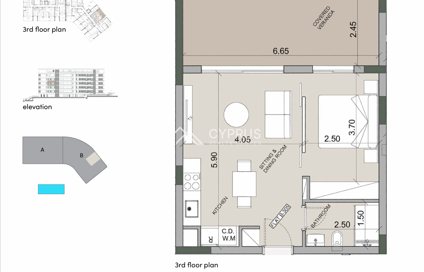 Studio in Limassol, Agios Tychonas - фото 12