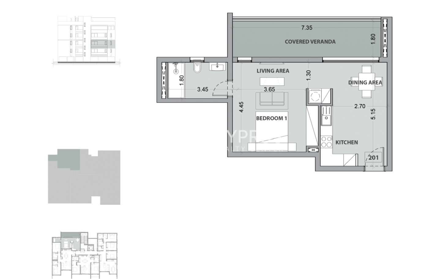 Studio in Limassol, Potamos Germasogeia - фото 20