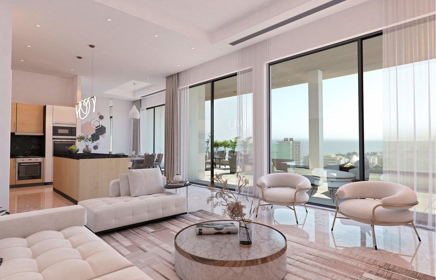 Apartment in Limassol with 3 bedrooms, Agios Tychonas - фото 2