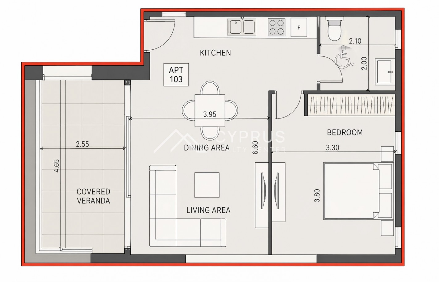 Односпальные апартаменты в Лимассоле, Potamos Germasogeia - фото 5