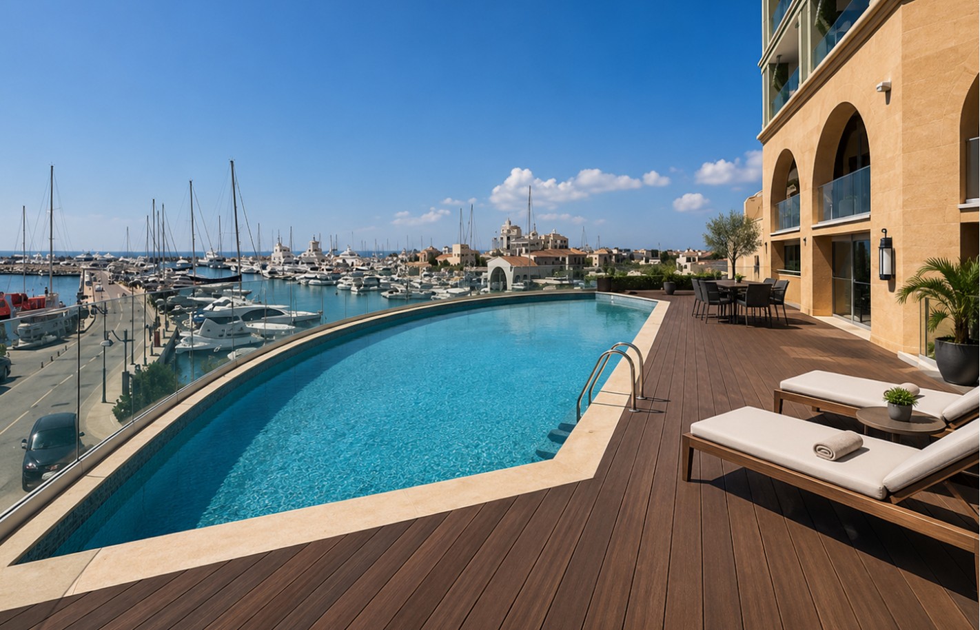 Двуспальные апартаменты в Лимассоле, Limassol Marina