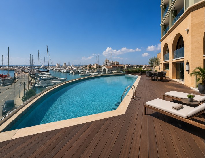 Двуспальные апартаменты в Лимассоле, Limassol Marina