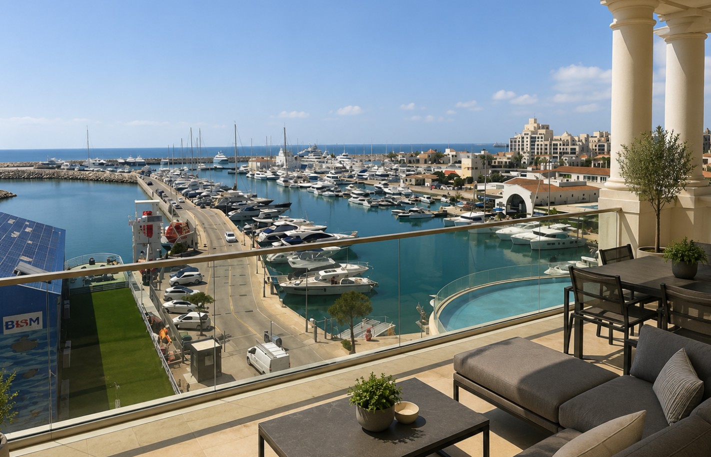 Двуспальные апартаменты в Лимассоле, Limassol Marina - фото 2