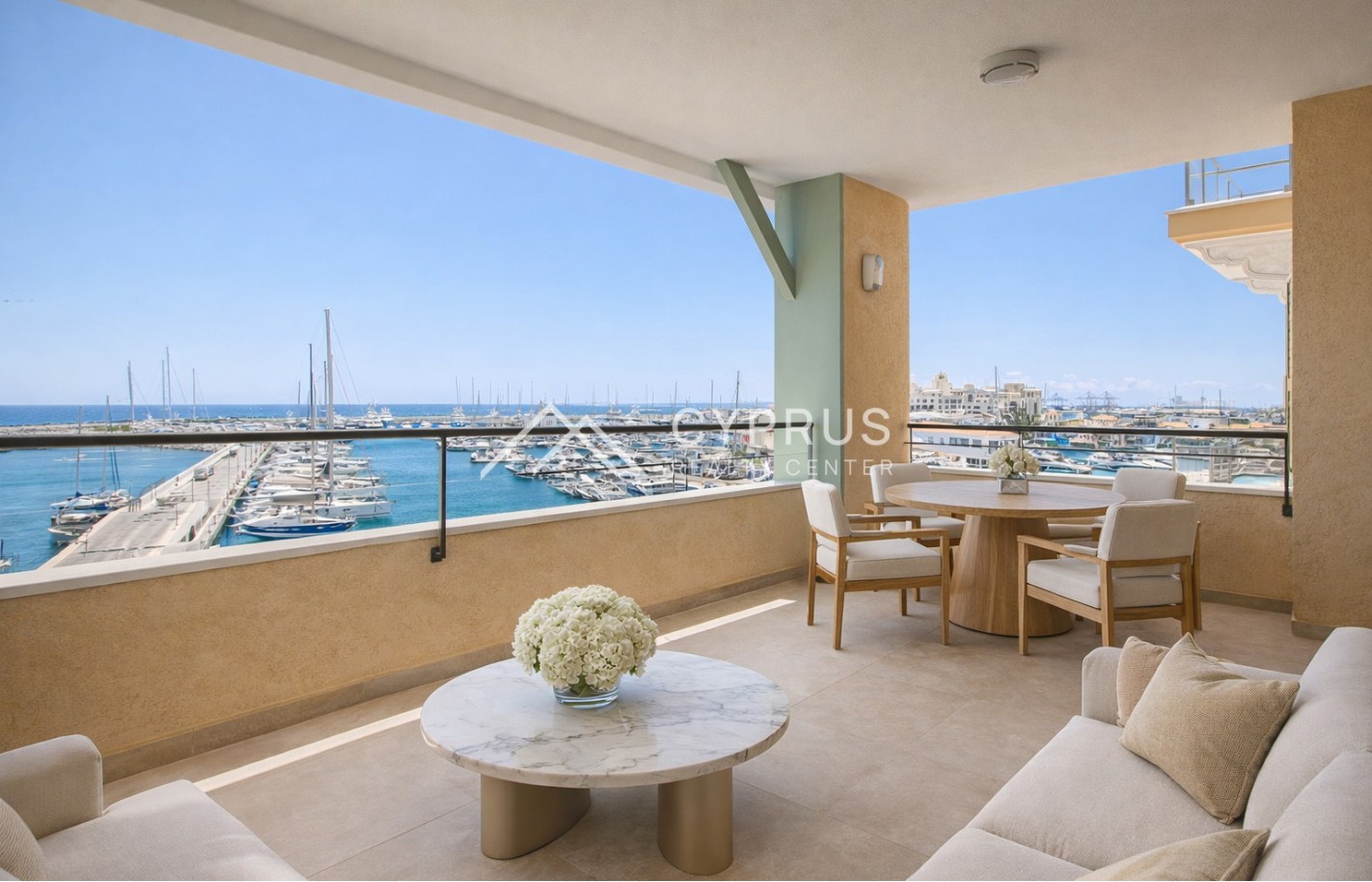 Apartment with 2 bedrooms in Limassol, Limassol Marina - фото 11