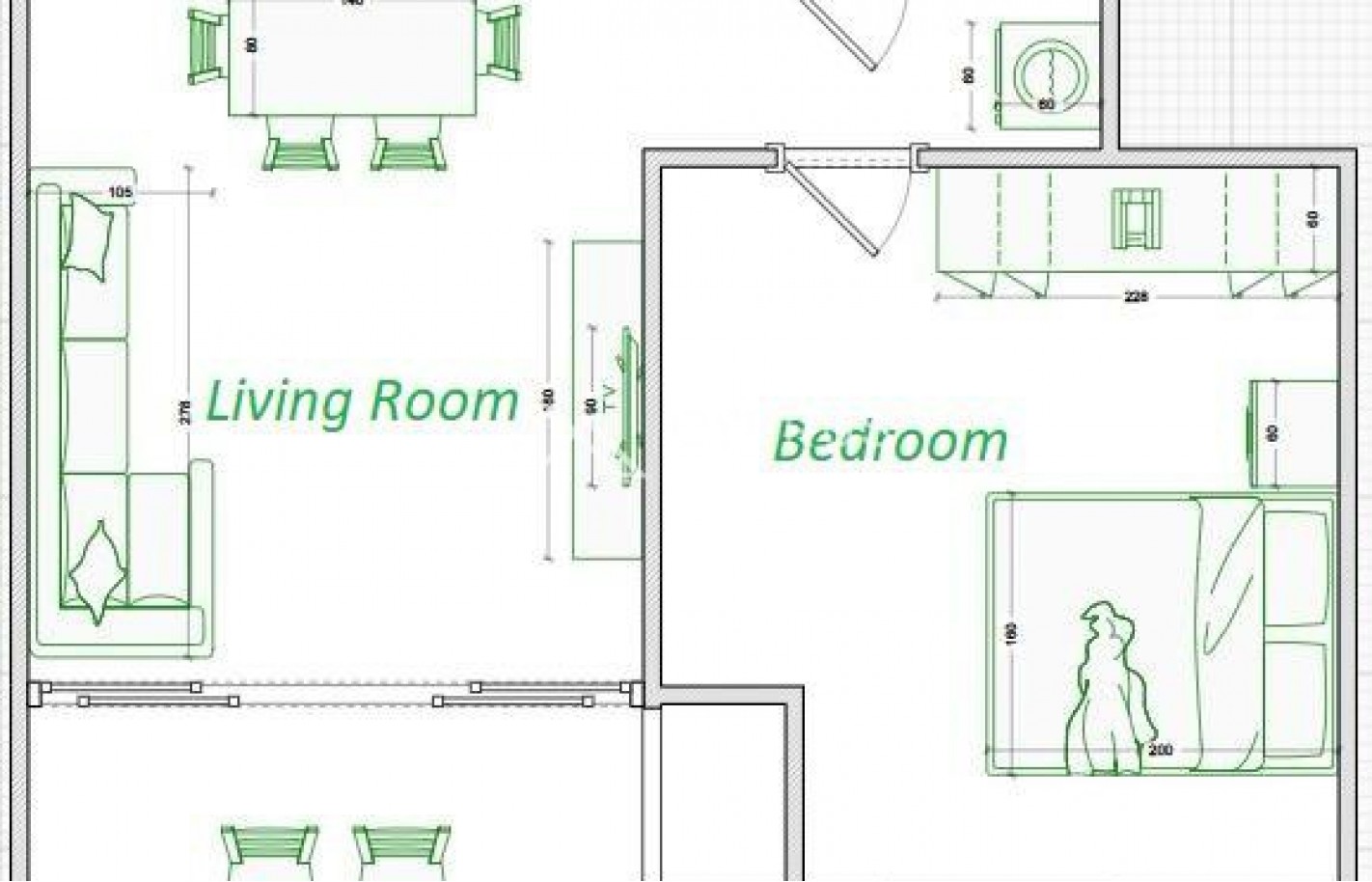 Односпальнаяные апартаменты в  Лимассоле, Omonia - фото 13