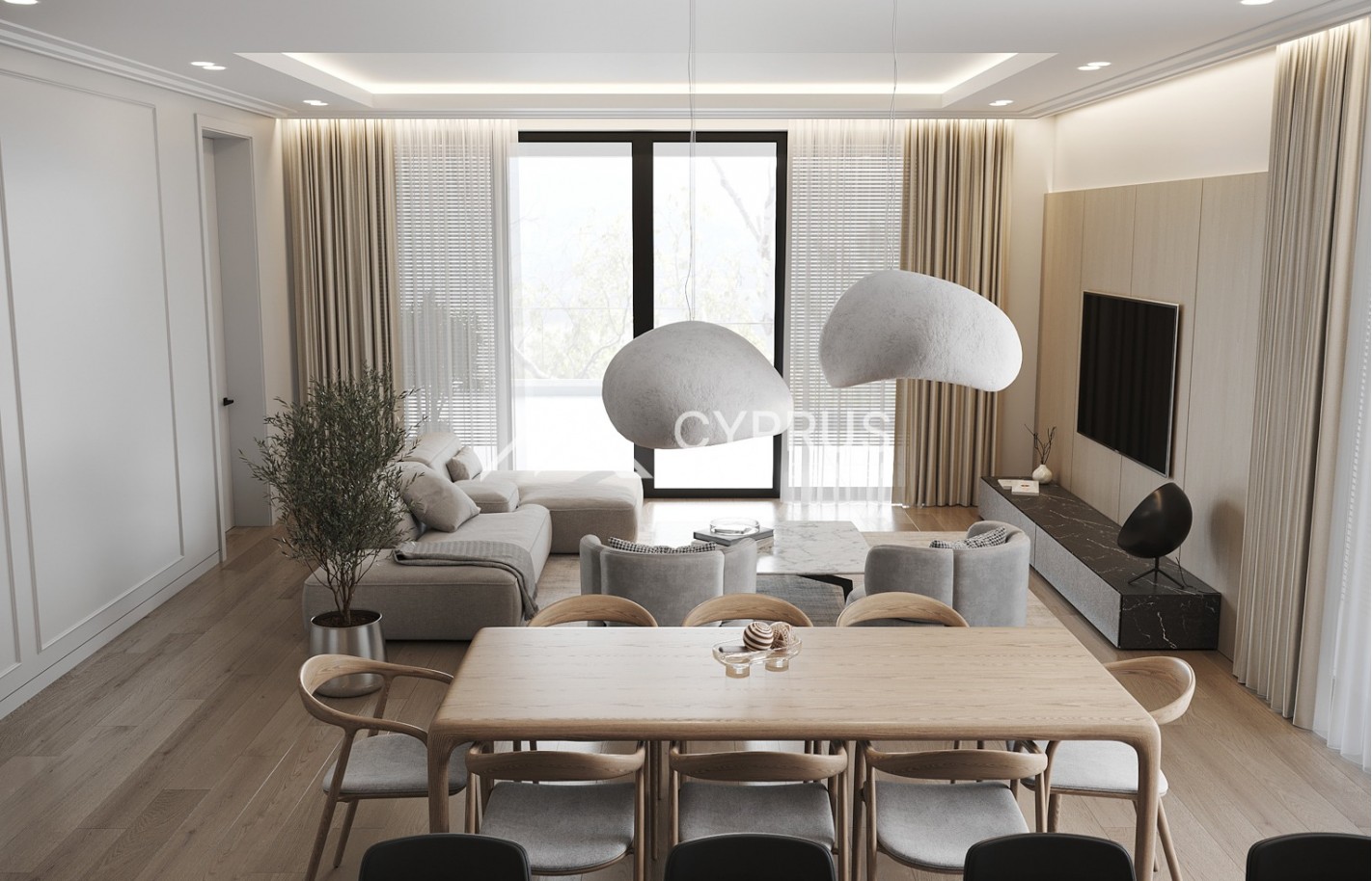 Penthouse in Limassol with 3 bedrooms, Germasogeia - фото 1