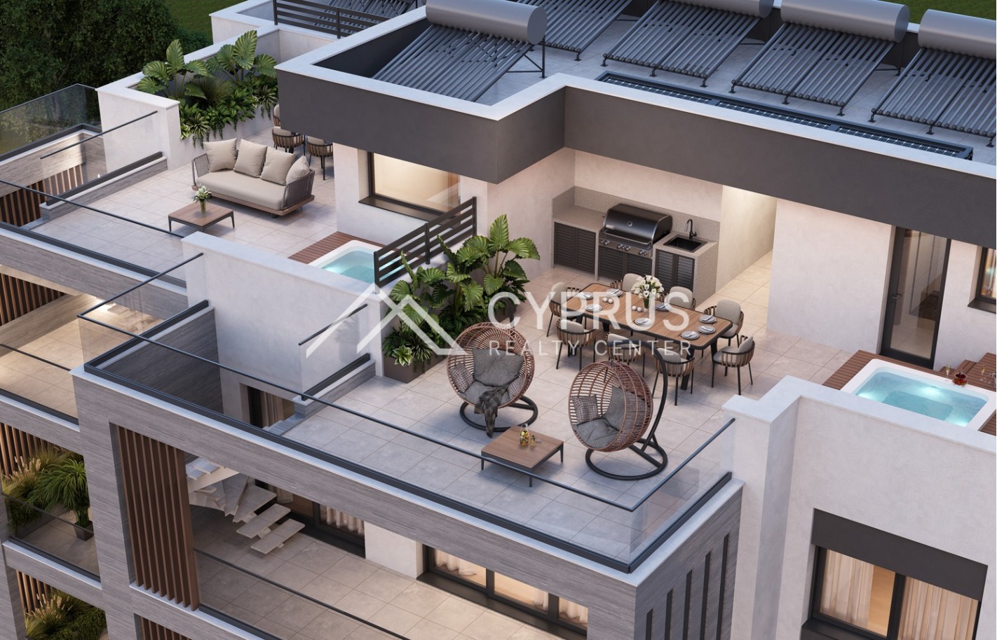 Penthouse in Limassol with 3 bedrooms, Germasogeia