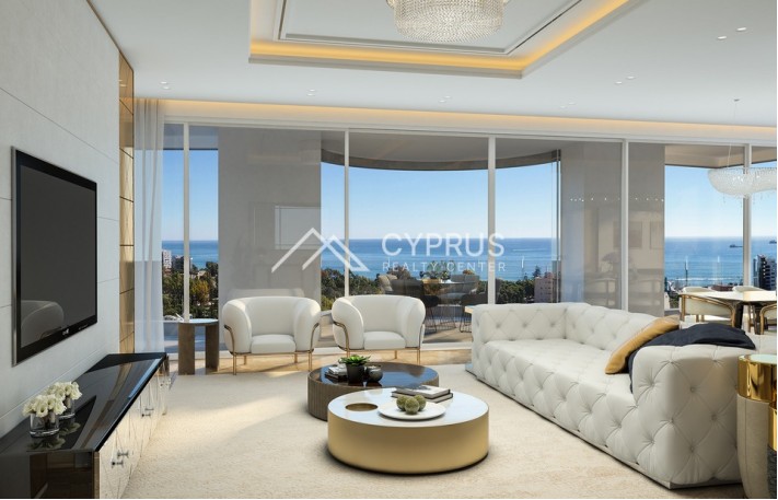 Penthouse in Limassol with 3 bedrooms, City Center
