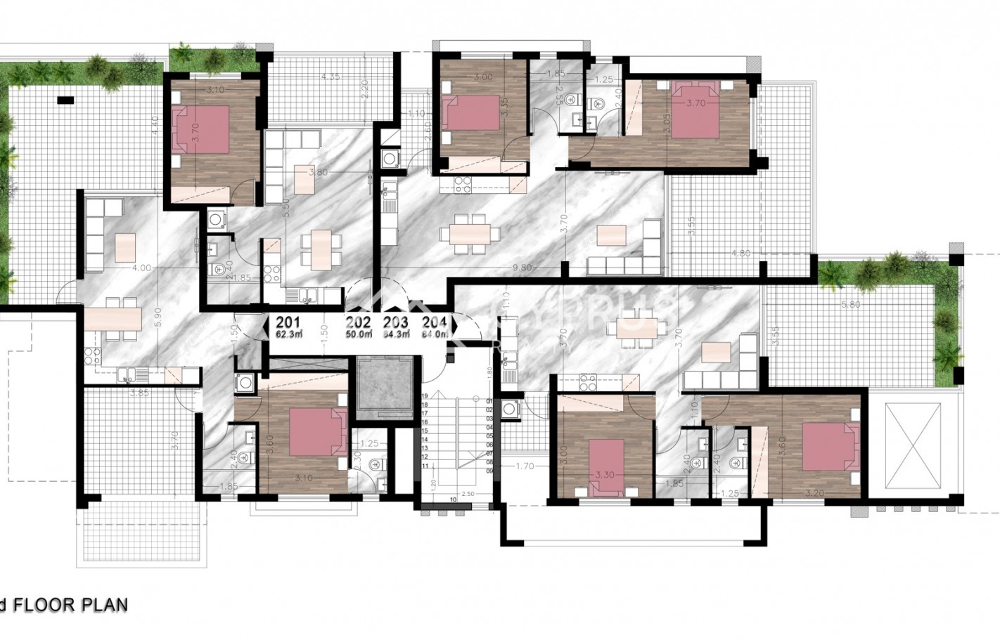 Penthouse in Limassol with 3 bedrooms, Panthea - фото 10