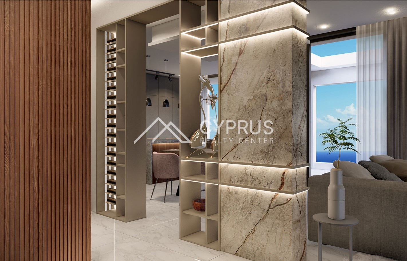 Penthouse in Limassol with 3 bedrooms, Panthea - фото 2