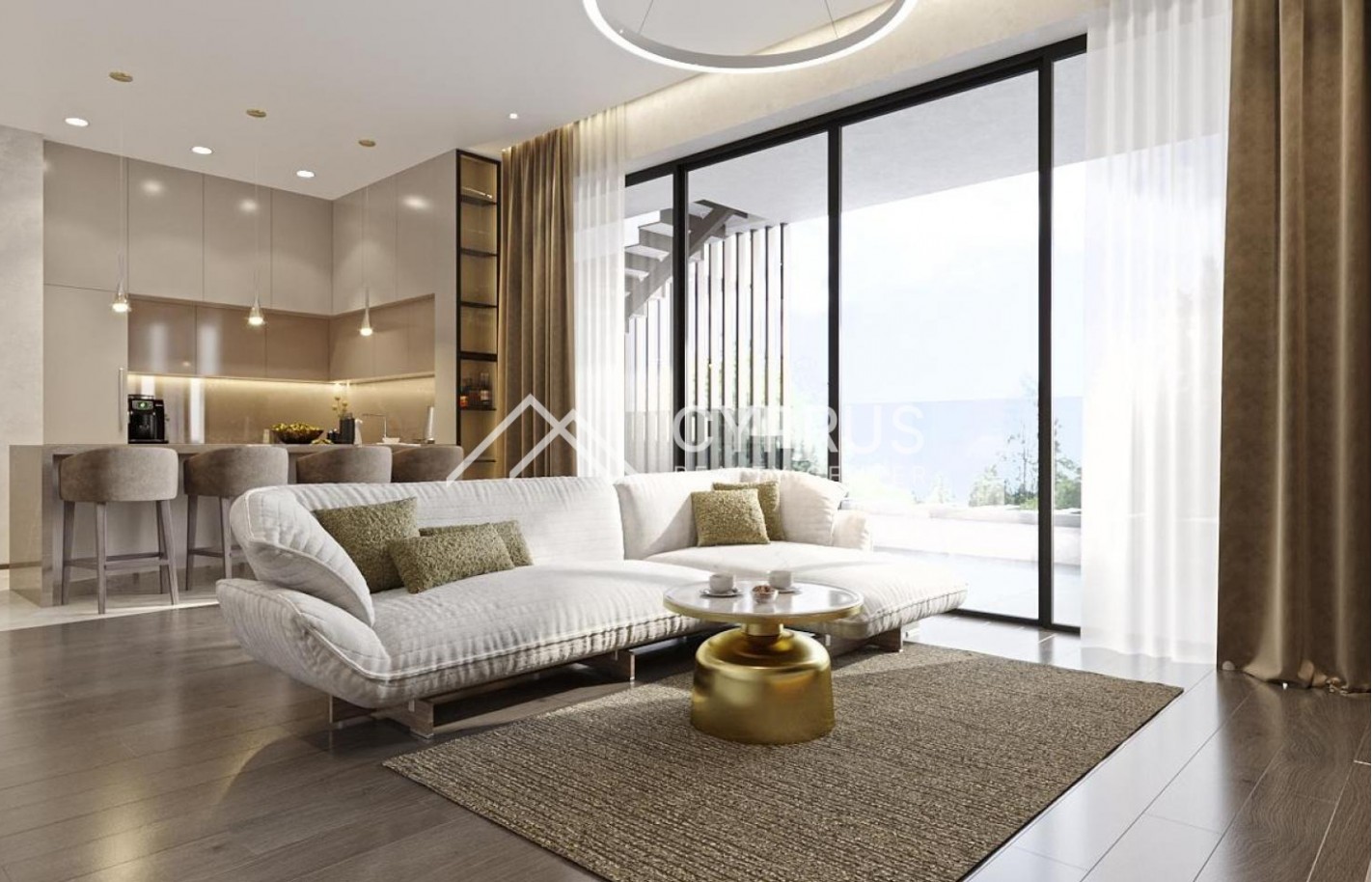 Penthouse in Limassol with 3 bedrooms, Agios Athanasios - фото 3