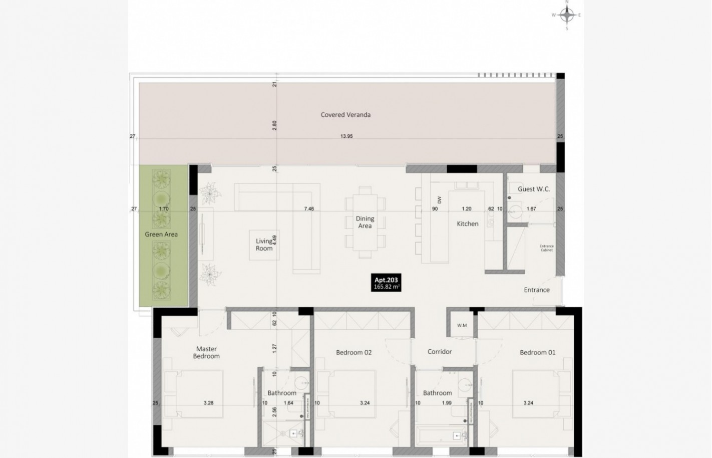 Пентхаус в Лимассоле с 4 спальнями, Agios Athanasios - фото 14