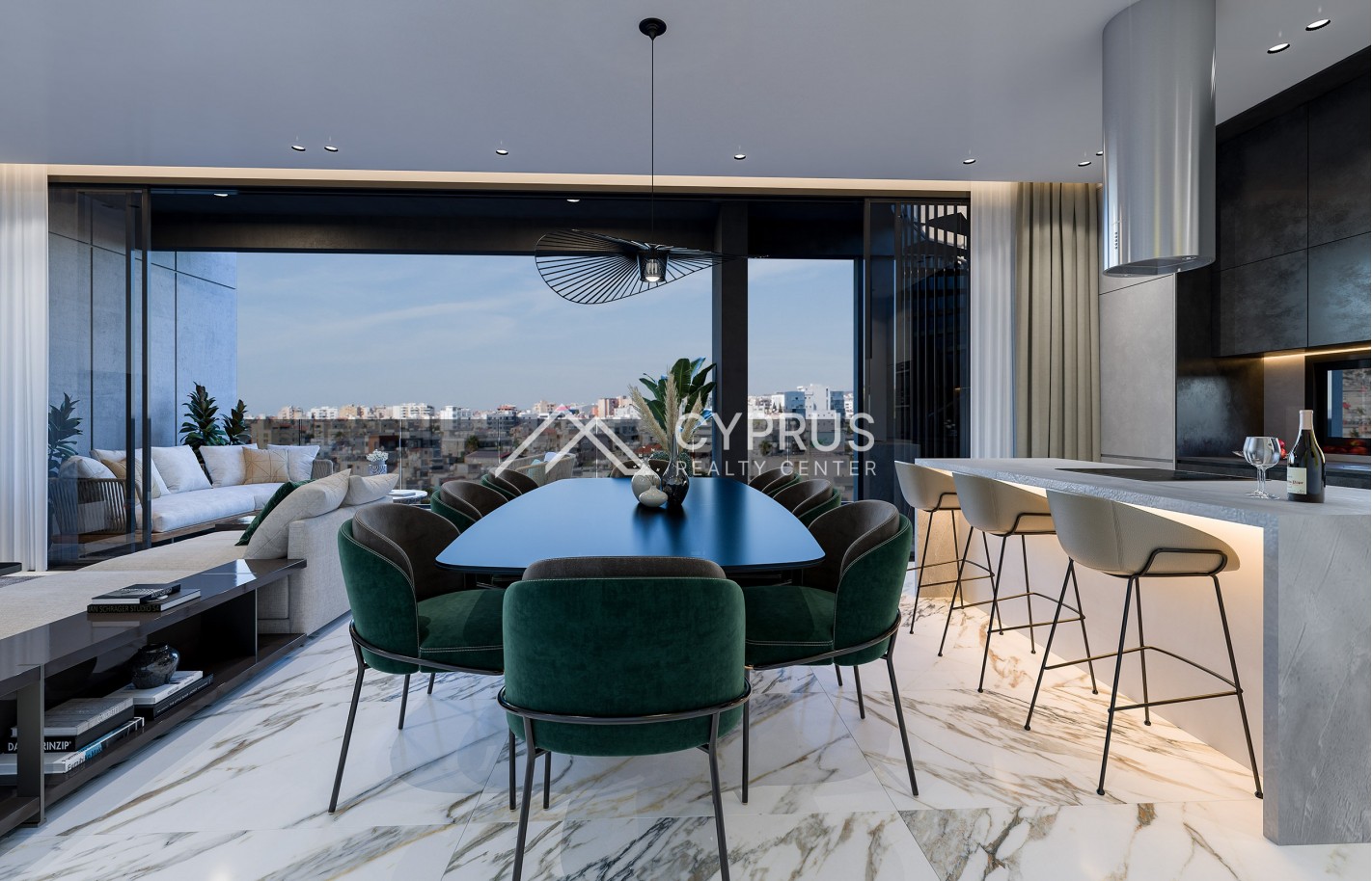 Three bedroom penthouse in Limassol, Mesa Geitonia