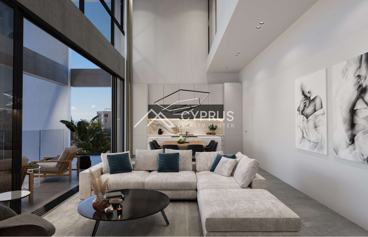 Three bedroom penthouse in Limassol, Mesa Geitonia - фото 2