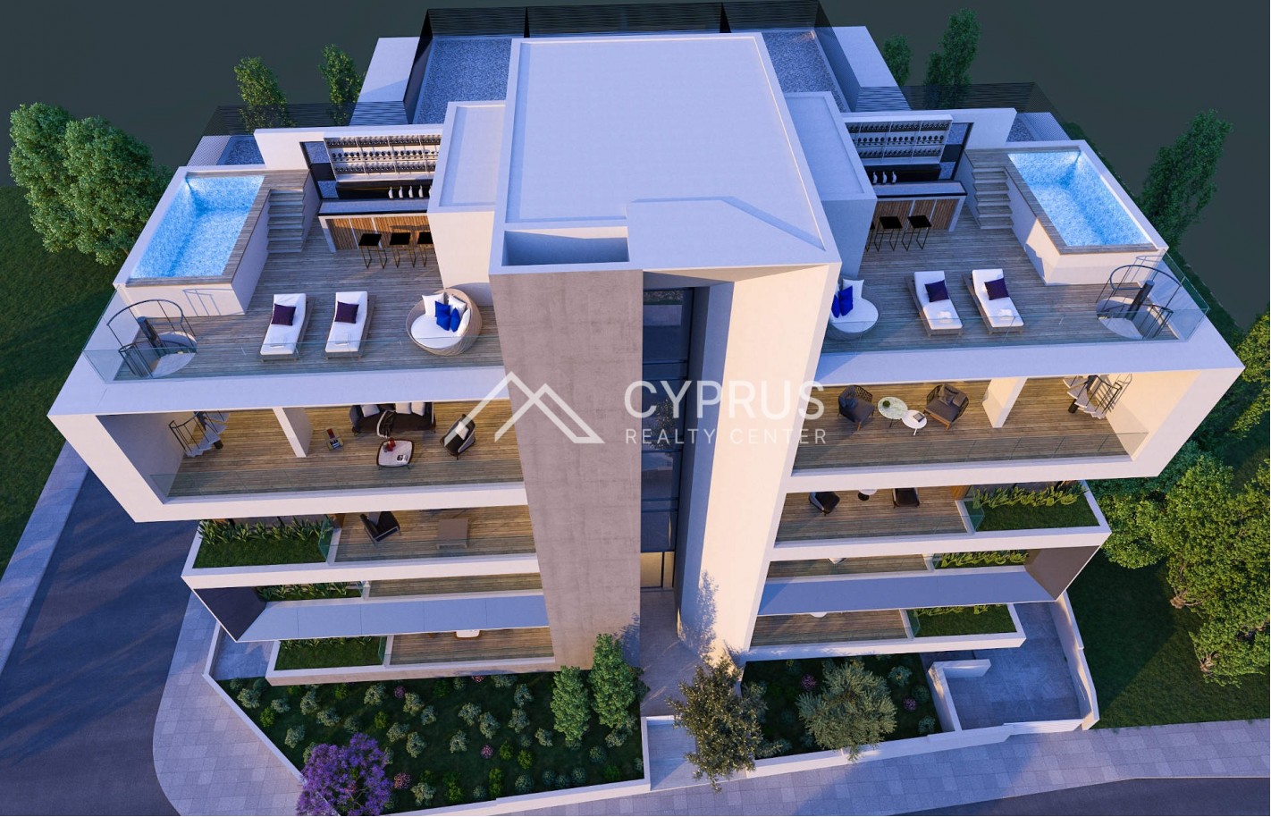 Three bedroom penthouse in Limassol, Mesa Geitonia - фото 7