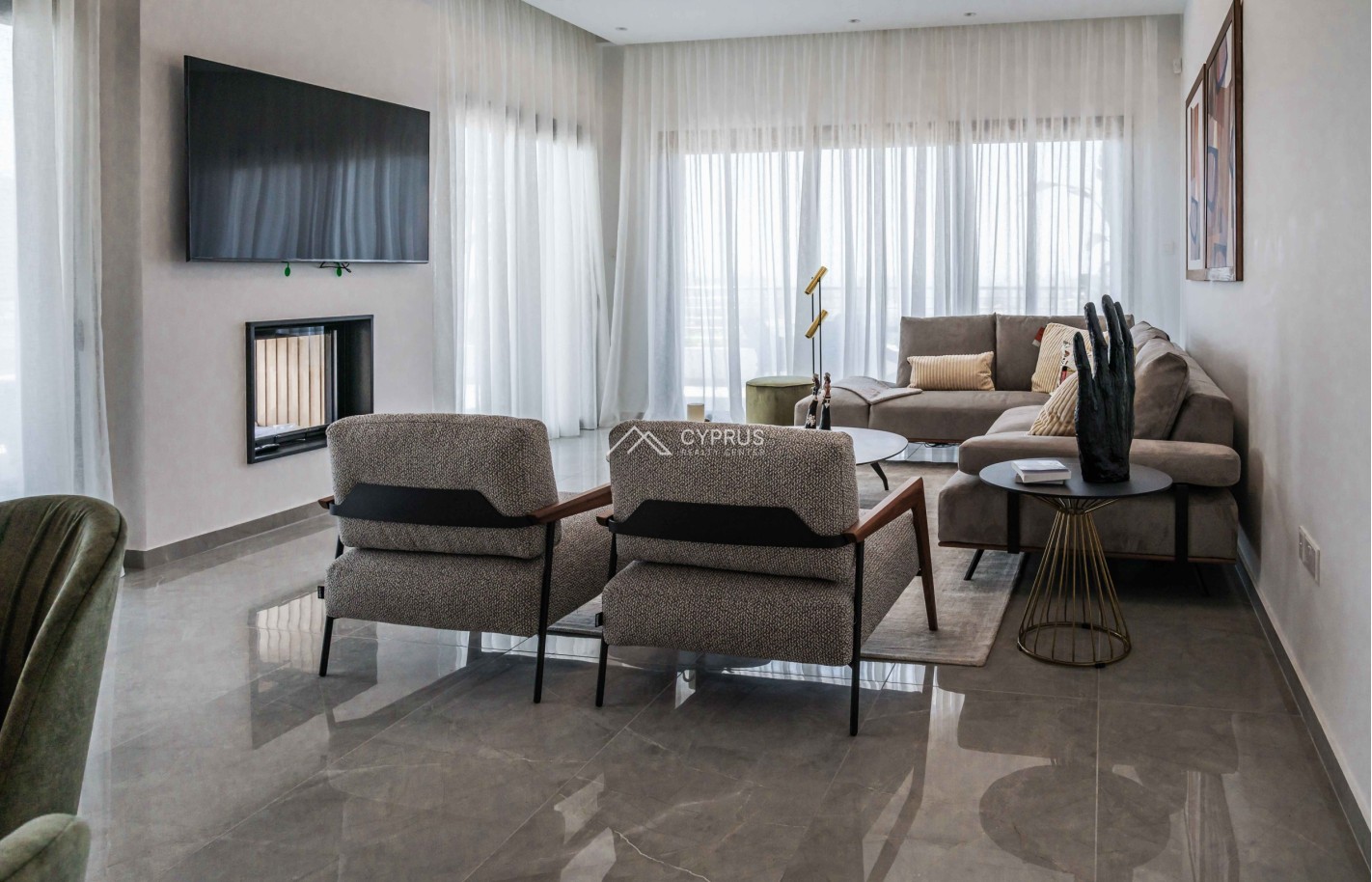 Three bedroom penthouse in Limassol, Potamos Germasogeia - фото 2