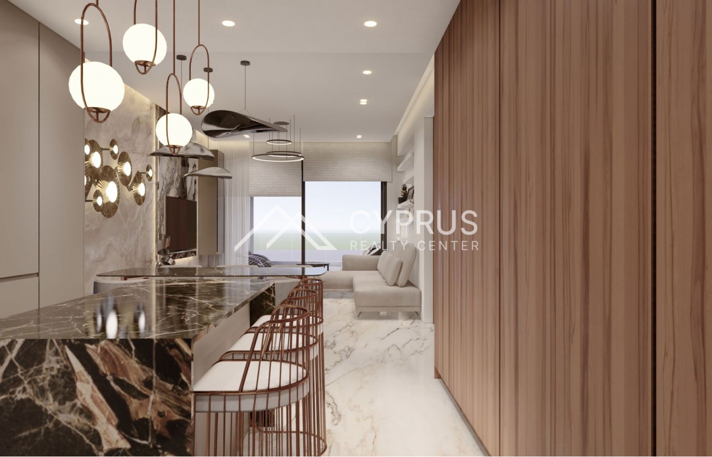 Three bedroom Penthouse in Limassol, Panthea - фото 7