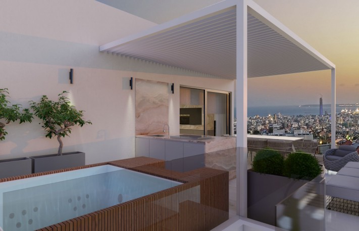Three bedroom Penthouse in Limassol, Panthea