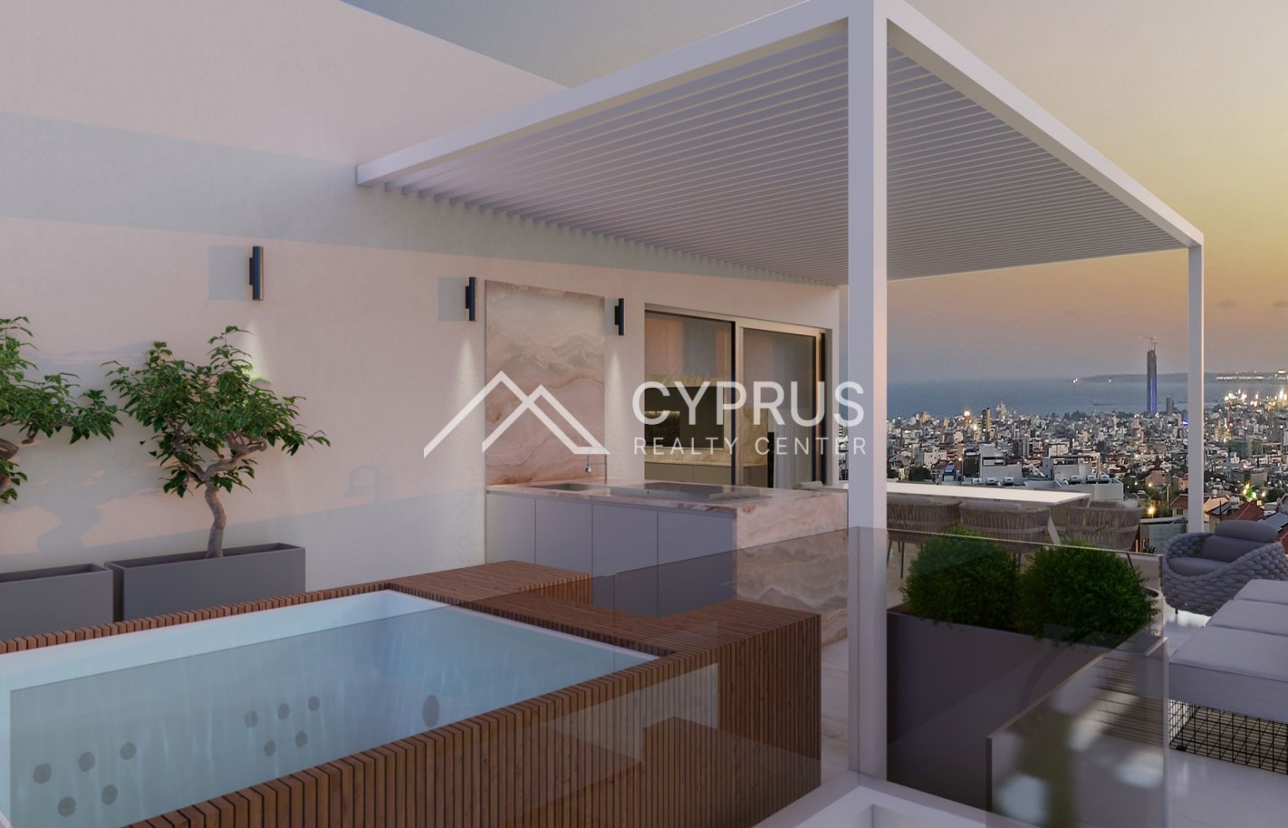 Three bedroom Penthouse in Limassol, Panthea
