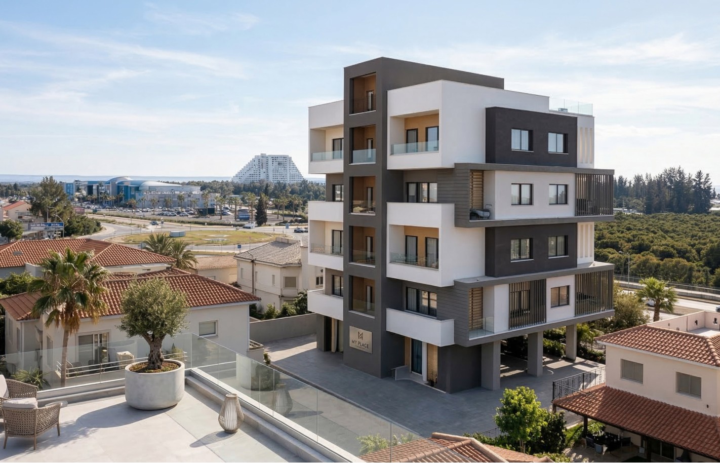 Пентхаус с двумя спальнями в Лимассоле, Zakaki