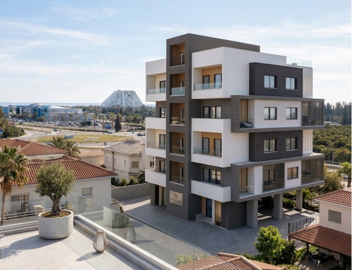 Пентхаус с двумя спальнями в Лимассоле, Zakaki