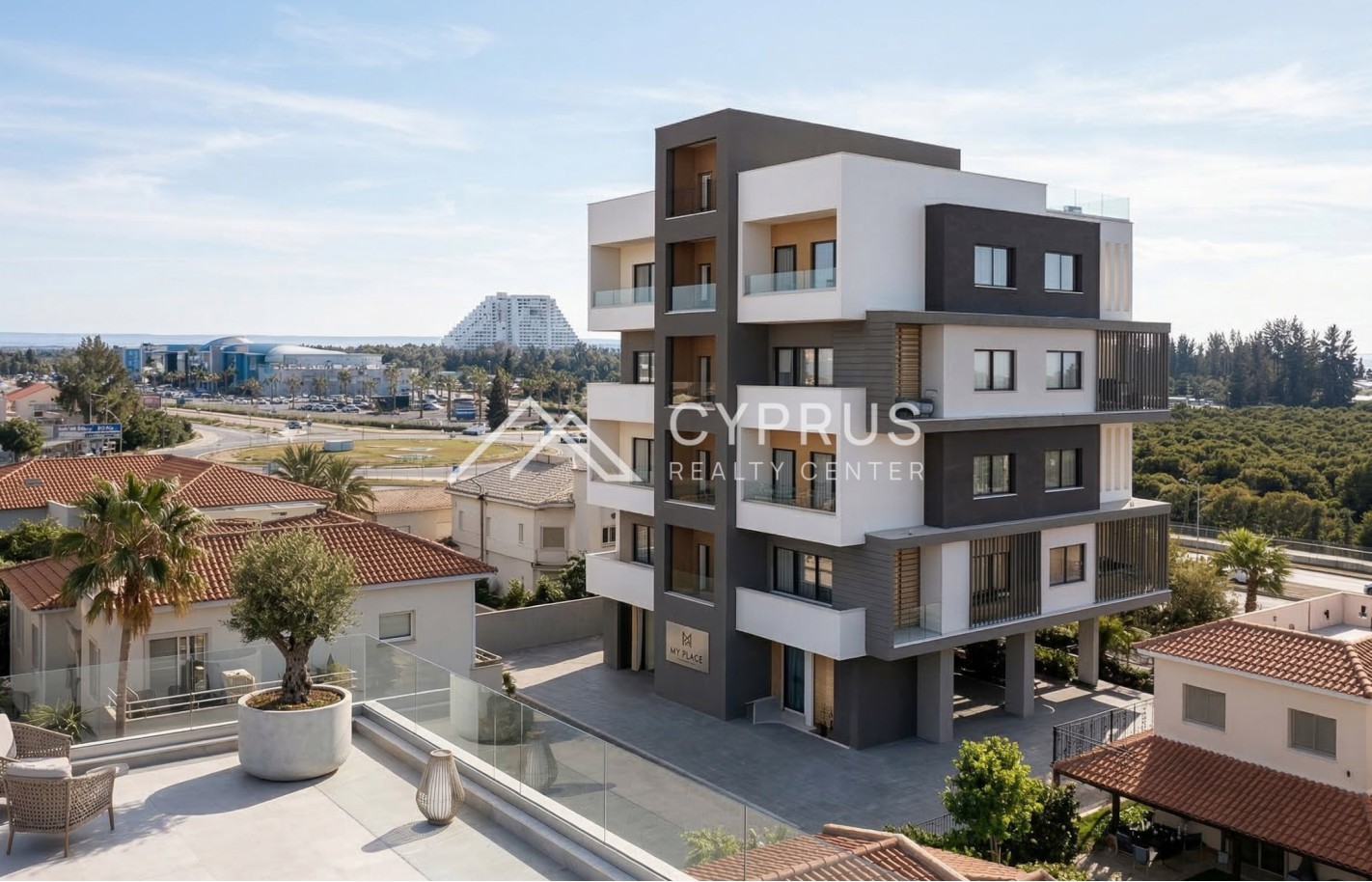 Пентхаус с двумя спальнями в Лимассоле, Zakaki