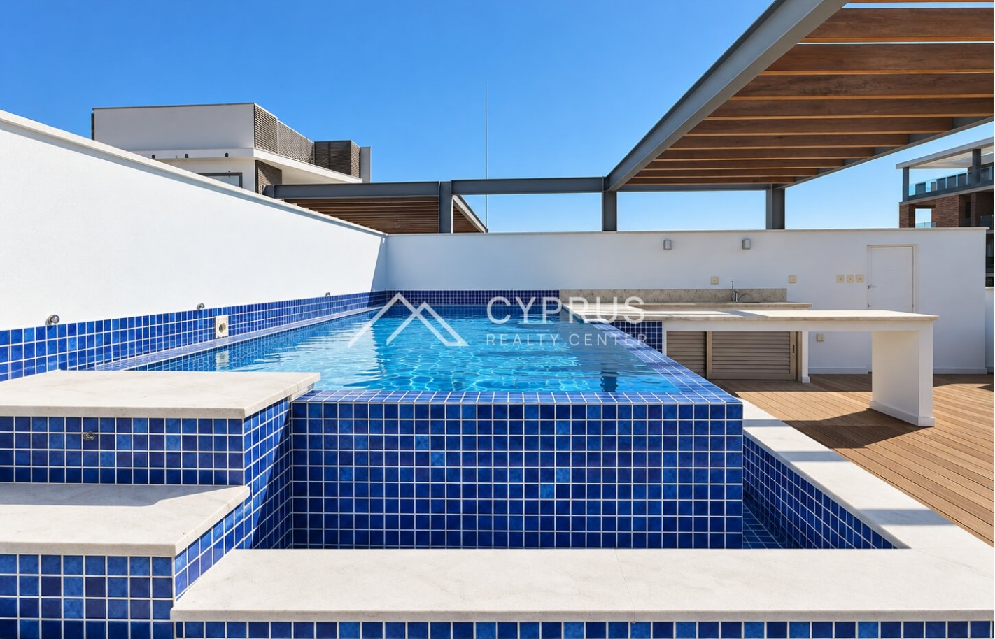 Three bedroom penthouse in Limassol, Potamos Germasogeia - фото 10