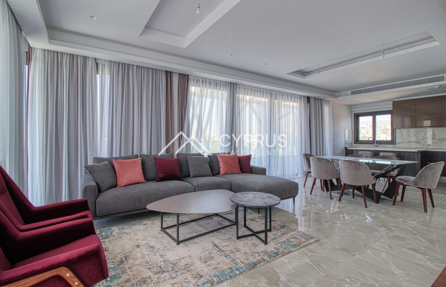 Penthouse in Limassol with 3 bedrooms, Potamos Germasogeia - фото 1