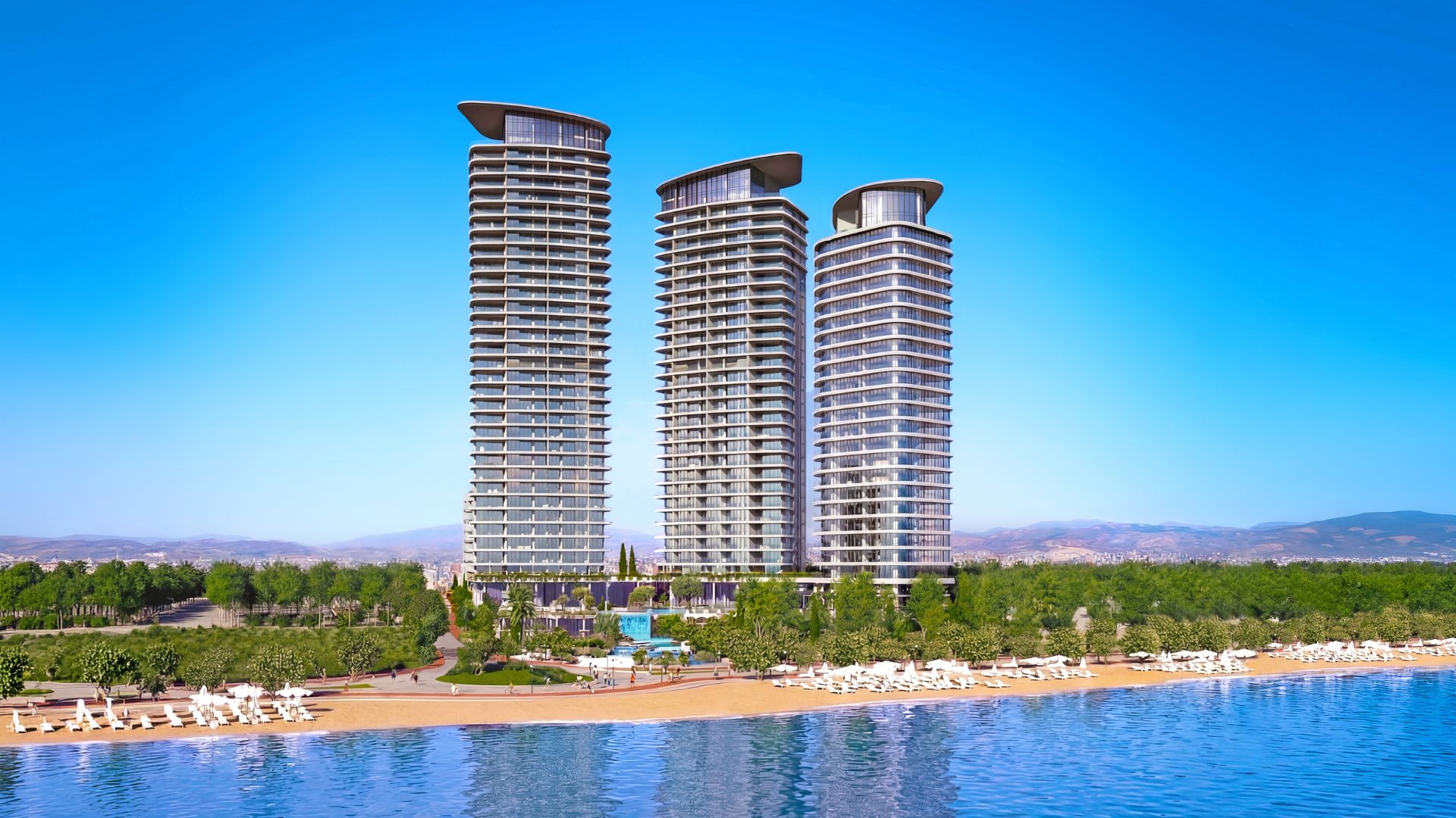 Limassol Blu Marine Leptos Estates высотный комплекс у моря в Лимассоле