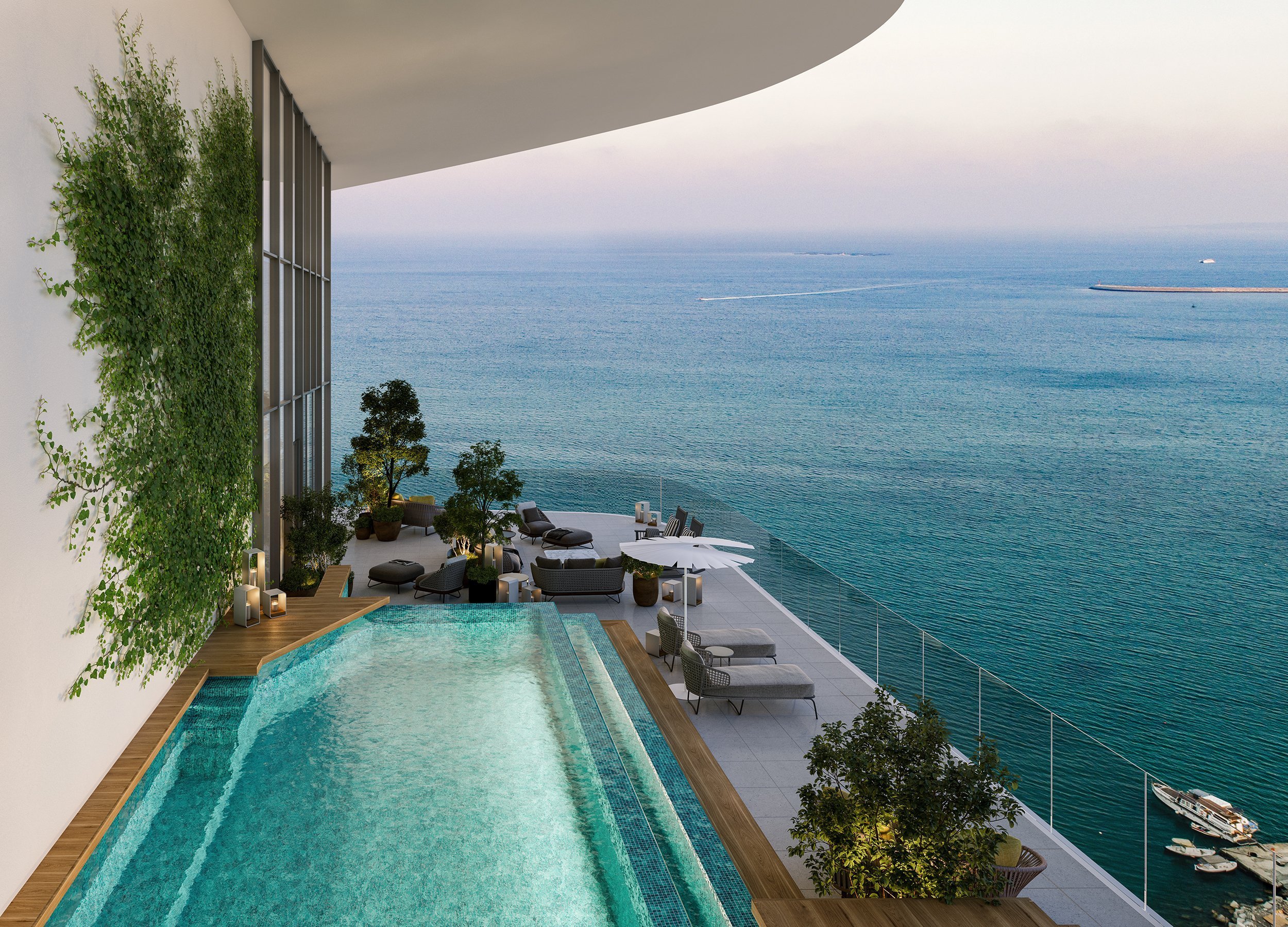 Интерьеры резиденций Limassol Blu Marine Leptos Estates
